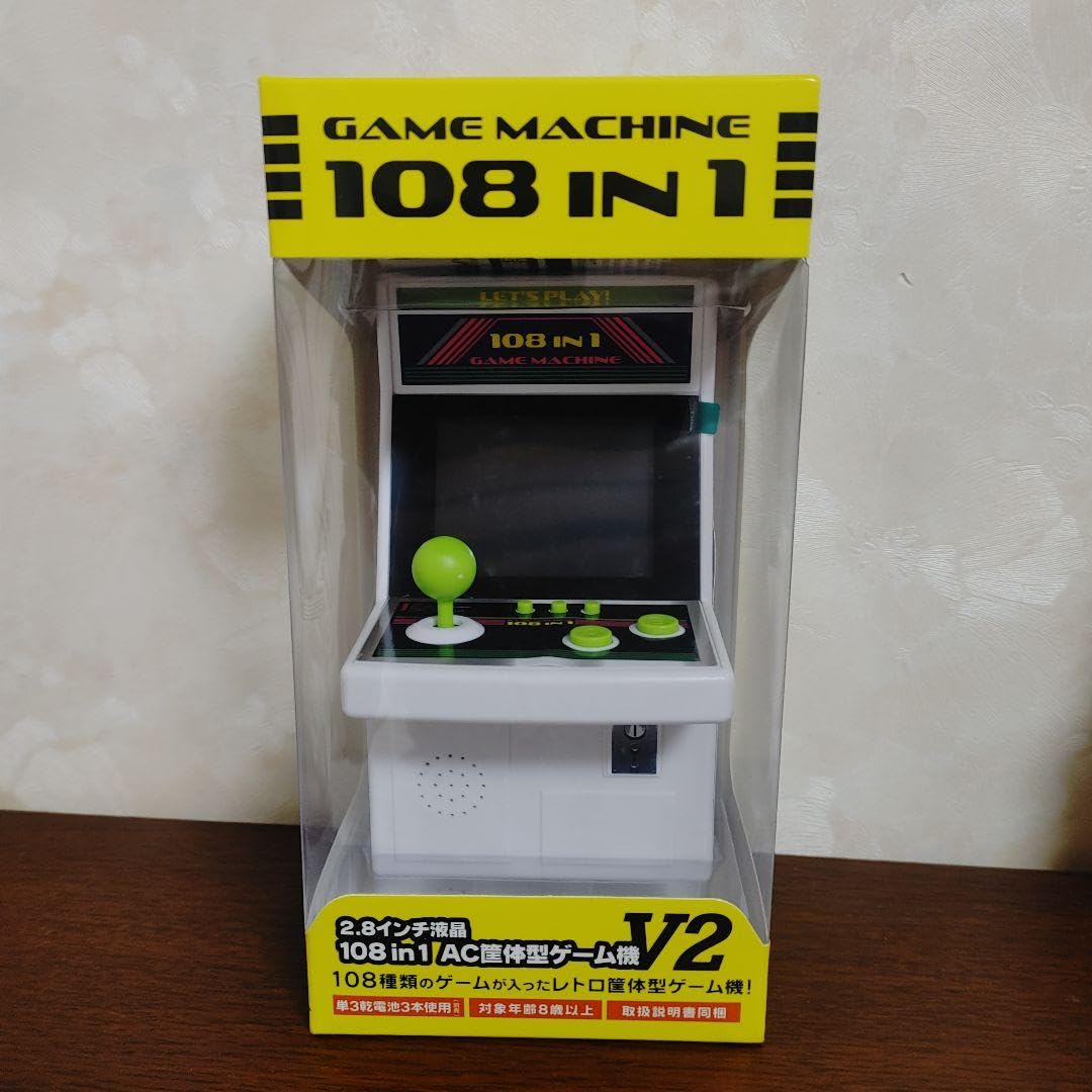 レトロゲーム 盛りだくさん Amazon | レトロゲーム 108 in 1 AC家庭用ゲーム機 V2